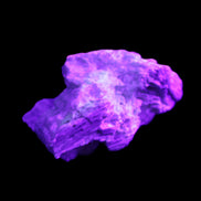 Kyanite blade cluster on Quartz 49*22*30mm 40g in UV light - Rocks and Things Store