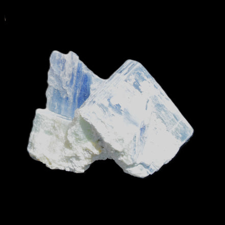 Kyanite blade cluster on Quartz 49*22*30mm 40g in sunlight - Rocks and Things Store