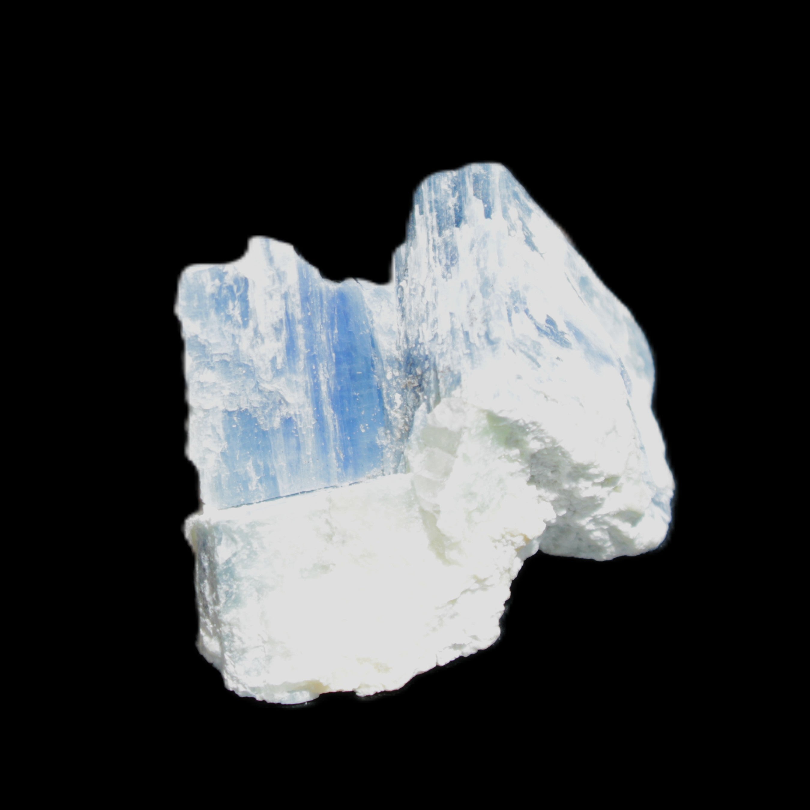 Kyanite blade cluster on Quartz 49*22*30mm 40g in sunlight - Rocks and Things Store