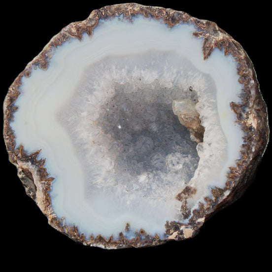 Agate geode 72*63*23mm 169g in sunlight - Rocks and Things Store