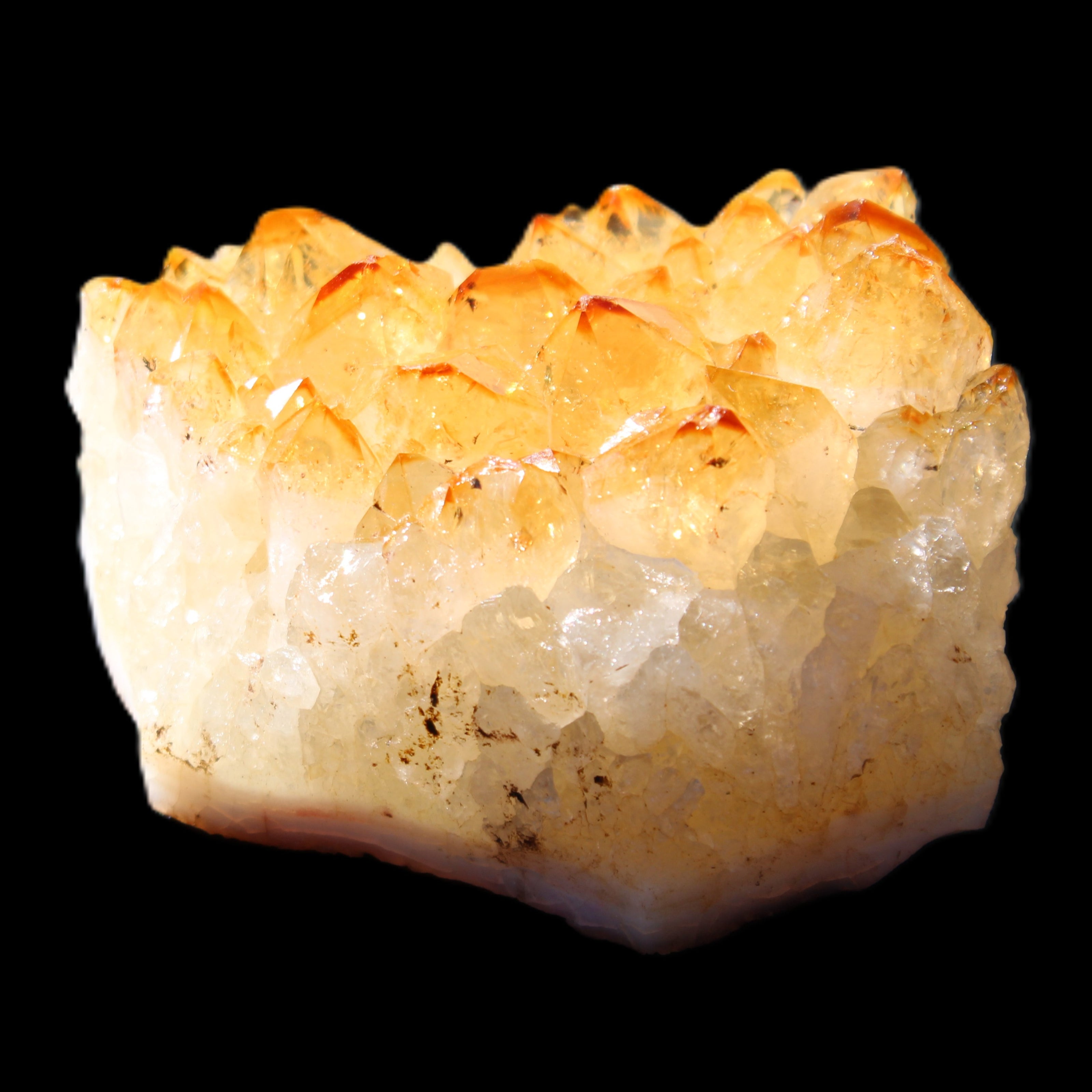 Citrine cluster 55*42*35mm 131g in sunlight - Rocks and Things Store