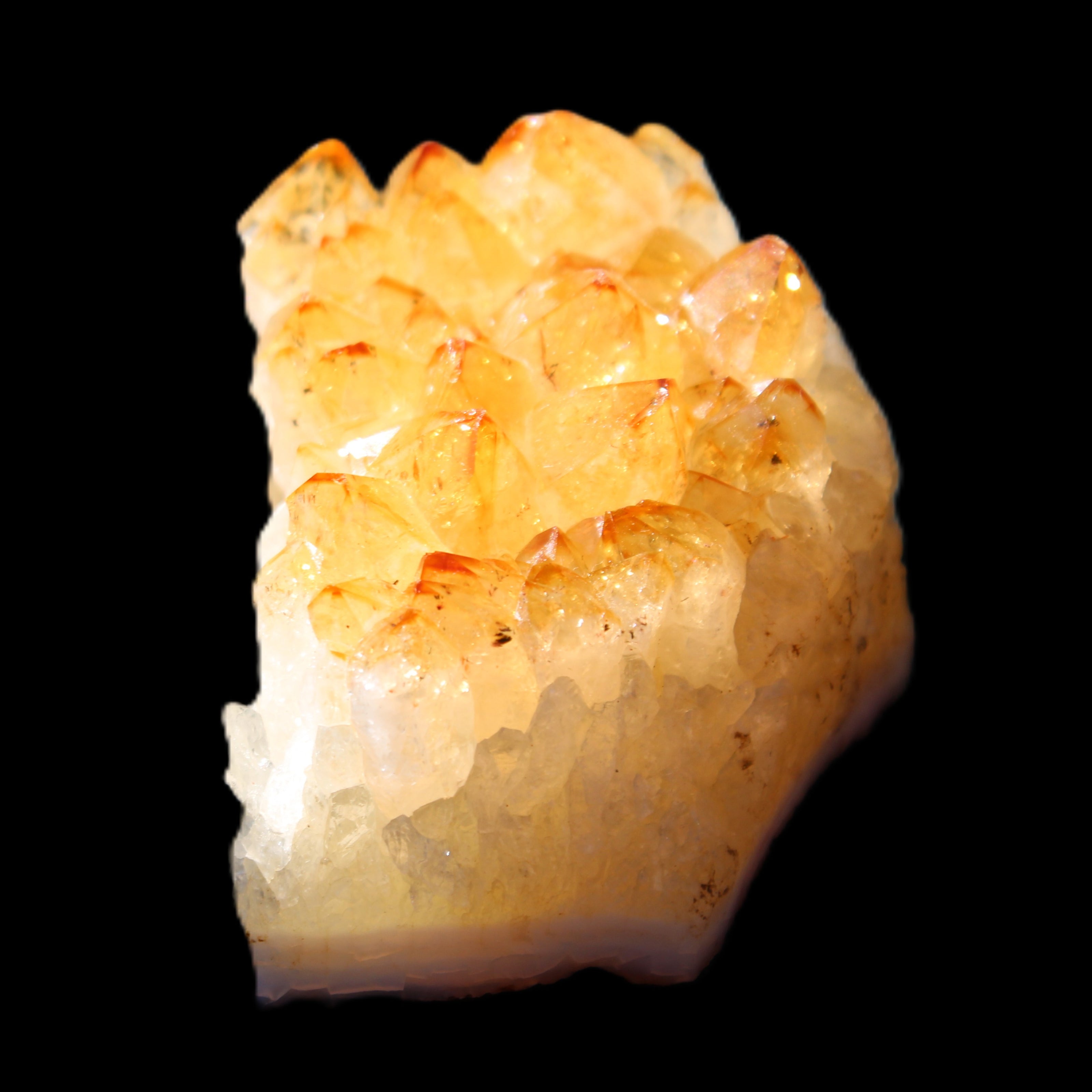 Citrine cluster 55*42*35mm 131g in sunlight - Rocks and Things Store