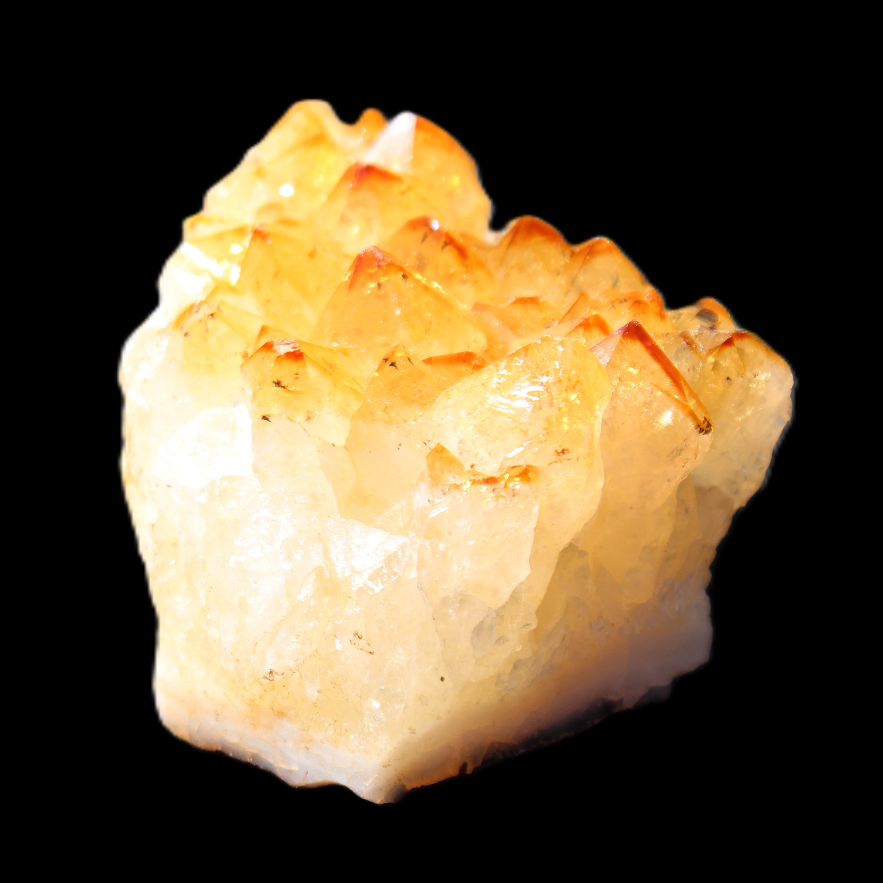 Citrine cluster 55*42*35mm 131g in sunlight - Rocks and Things Store