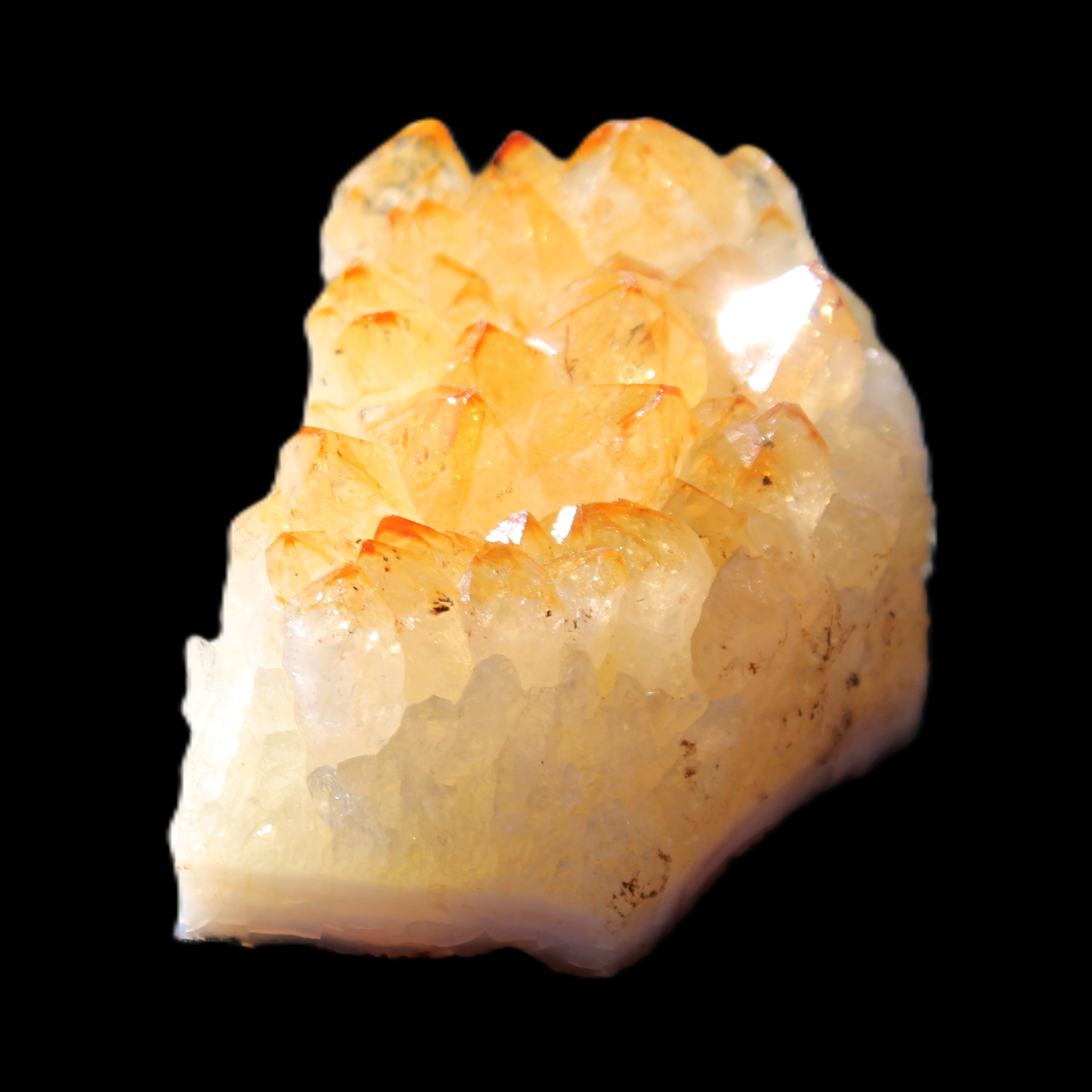 Citrine cluster 55*42*35mm 131g in sunlight - Rocks and Things Store