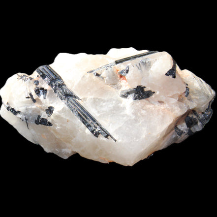 Black Tourmaline cluster in Quartz 65*41*37mm 107g in sunlight - Rocks and Things Store