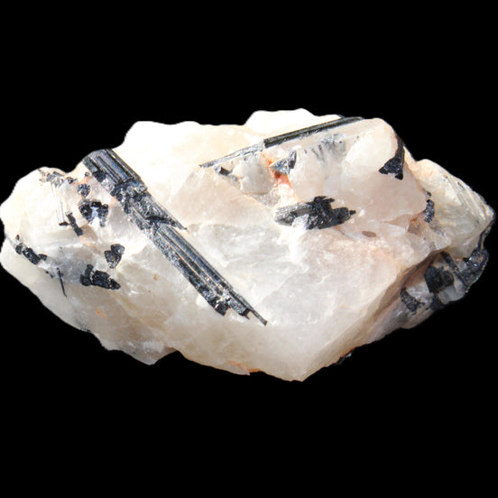 Black Tourmaline cluster in Quartz 65*41*37mm 107g in sunlight - Rocks and Things Store