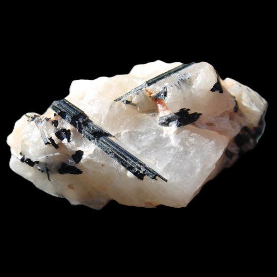 Black Tourmaline cluster in Quartz 65*41*37mm 107g in sunlight - Rocks and Things Store