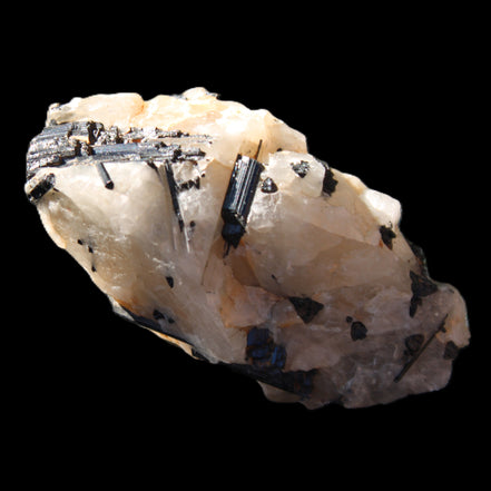 Black Tourmaline cluster in Quartz 65*41*37mm 107g in sunlight - Rocks and Things Store