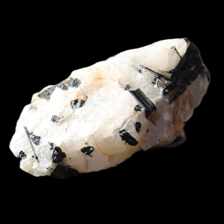 Black Tourmaline cluster in Quartz 65*41*37mm 107g in sunlight - Rocks and Things Store