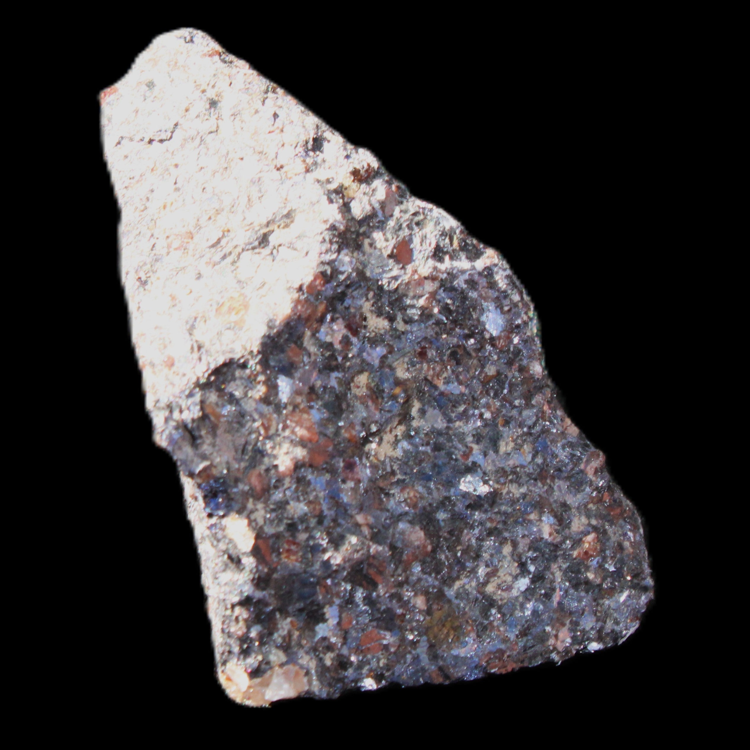 Mineral Ore with Garnet specimen 62*37*30mm 90g in sunlight - Rocks and Things Store