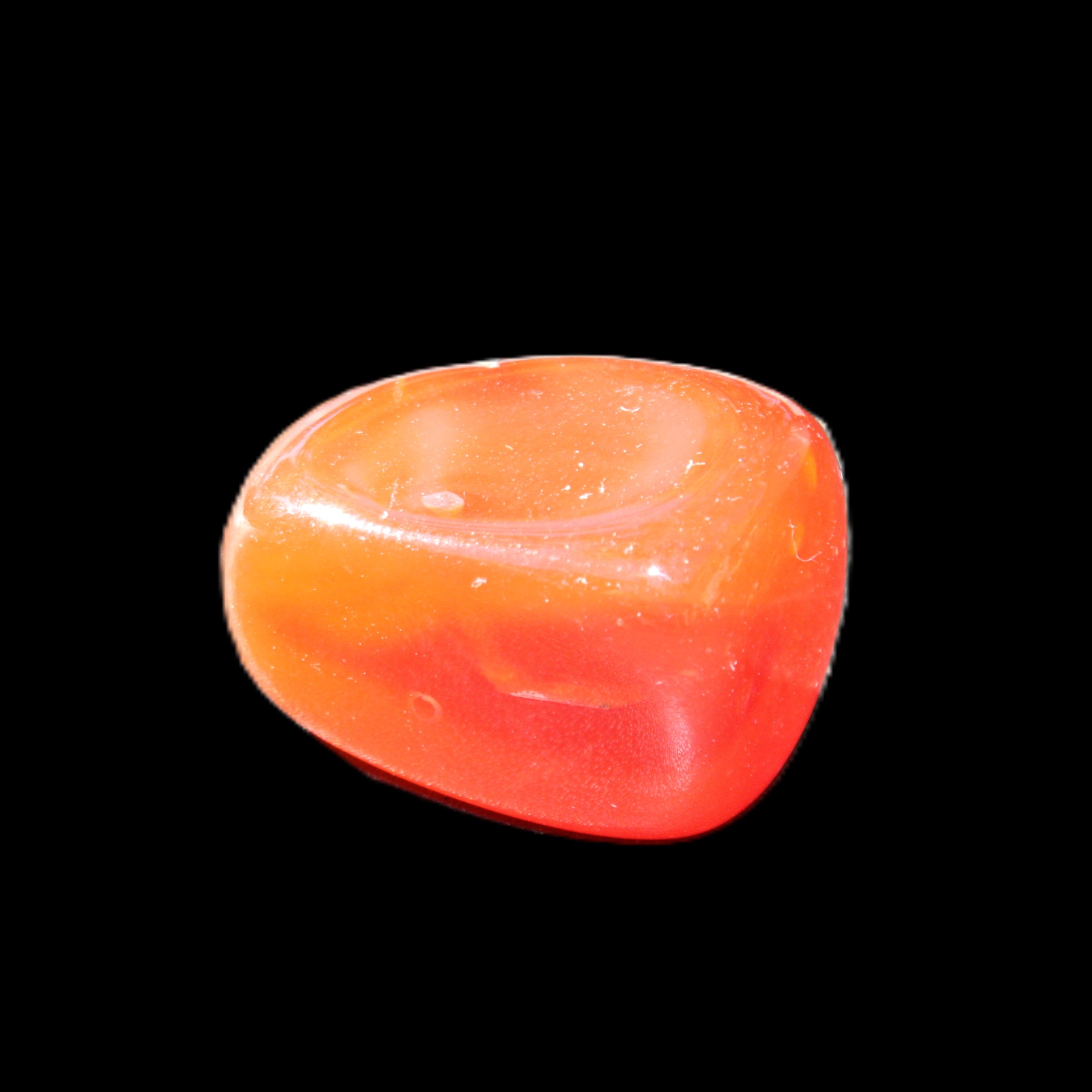 Carnelian Agate 29*19*11mm 22g in sunlight - Rocks and Things Store