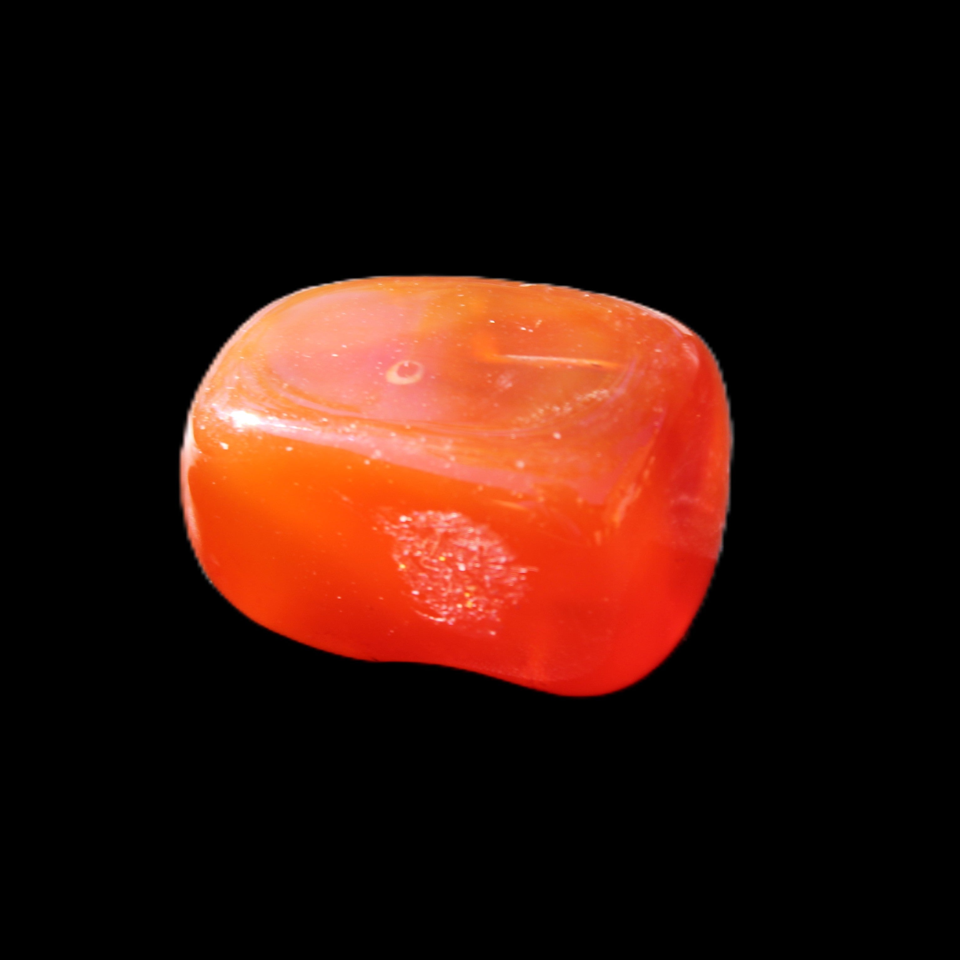 Carnelian Agate 29*19*11mm 22g in sunlight - Rocks and Things Store