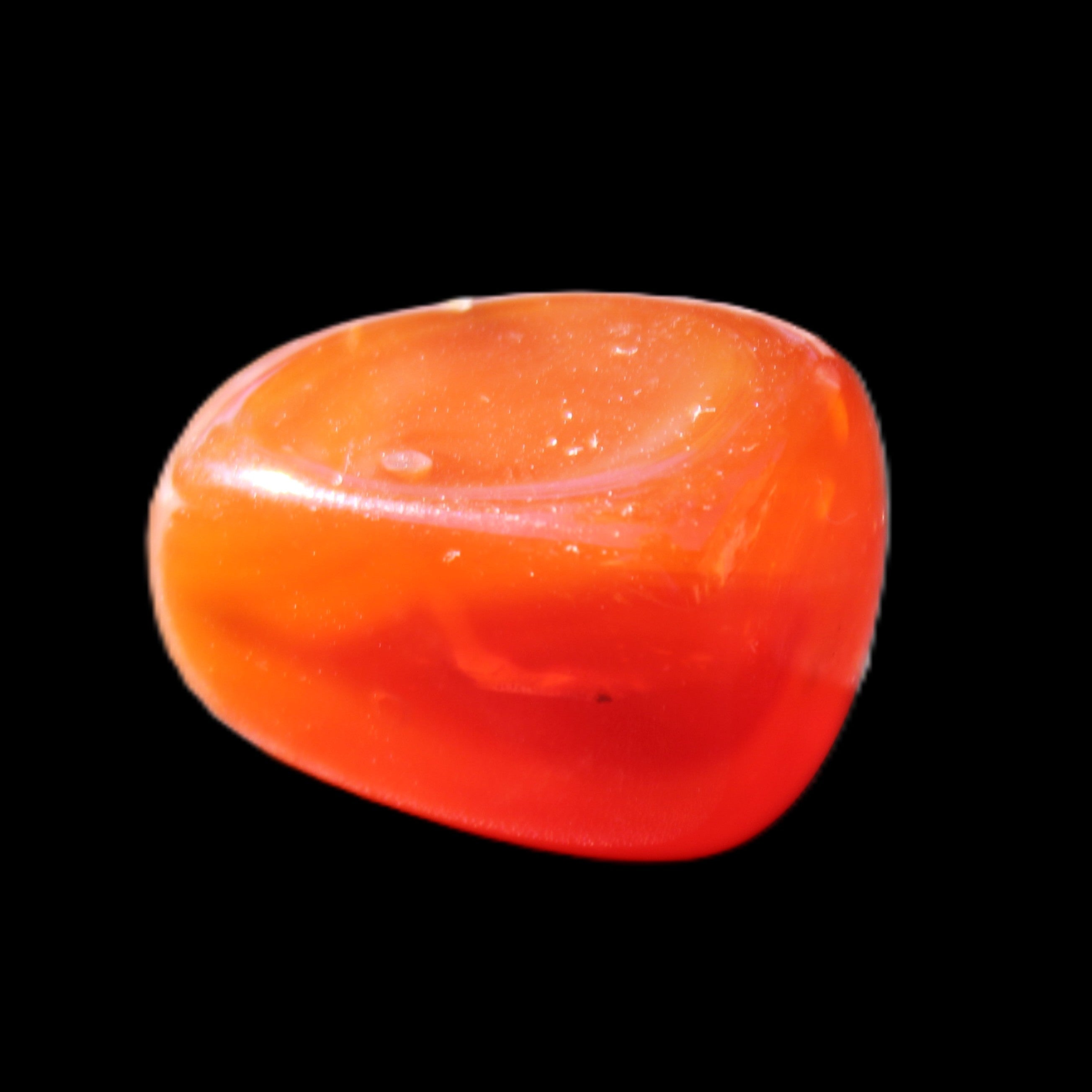 Carnelian Agate 29*19*11mm 22g in sunlight - Rocks and Things Store