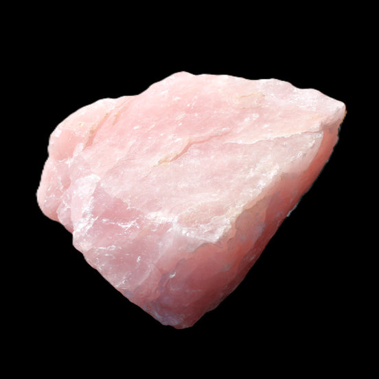 Natural Rose Quartz from Brazil 83*77*60mm 517g in sunlight - Rocks and Things Store