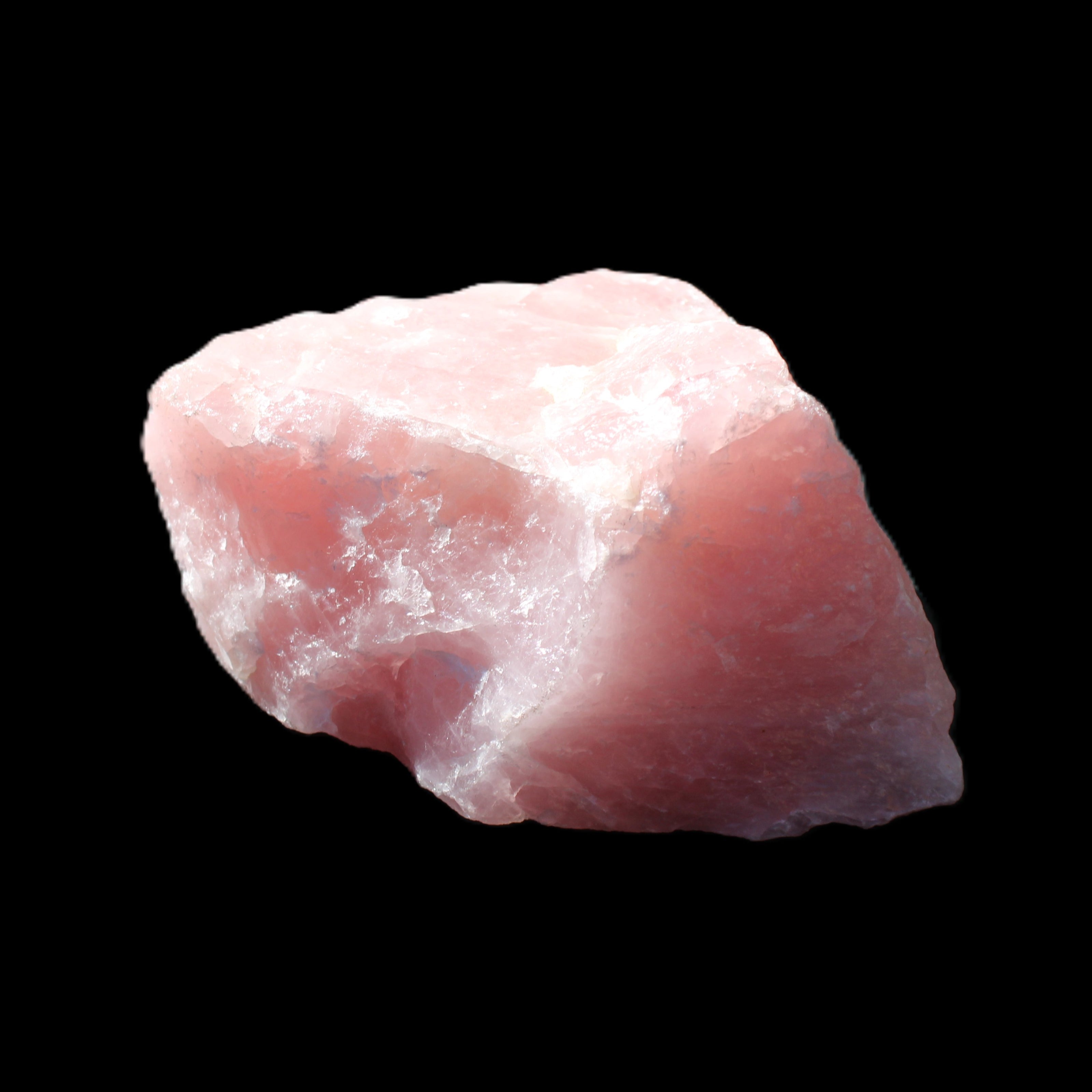 Natural Rose Quartz from Brazil 83*77*60mm 517g in sunlight - Rocks and Things Store