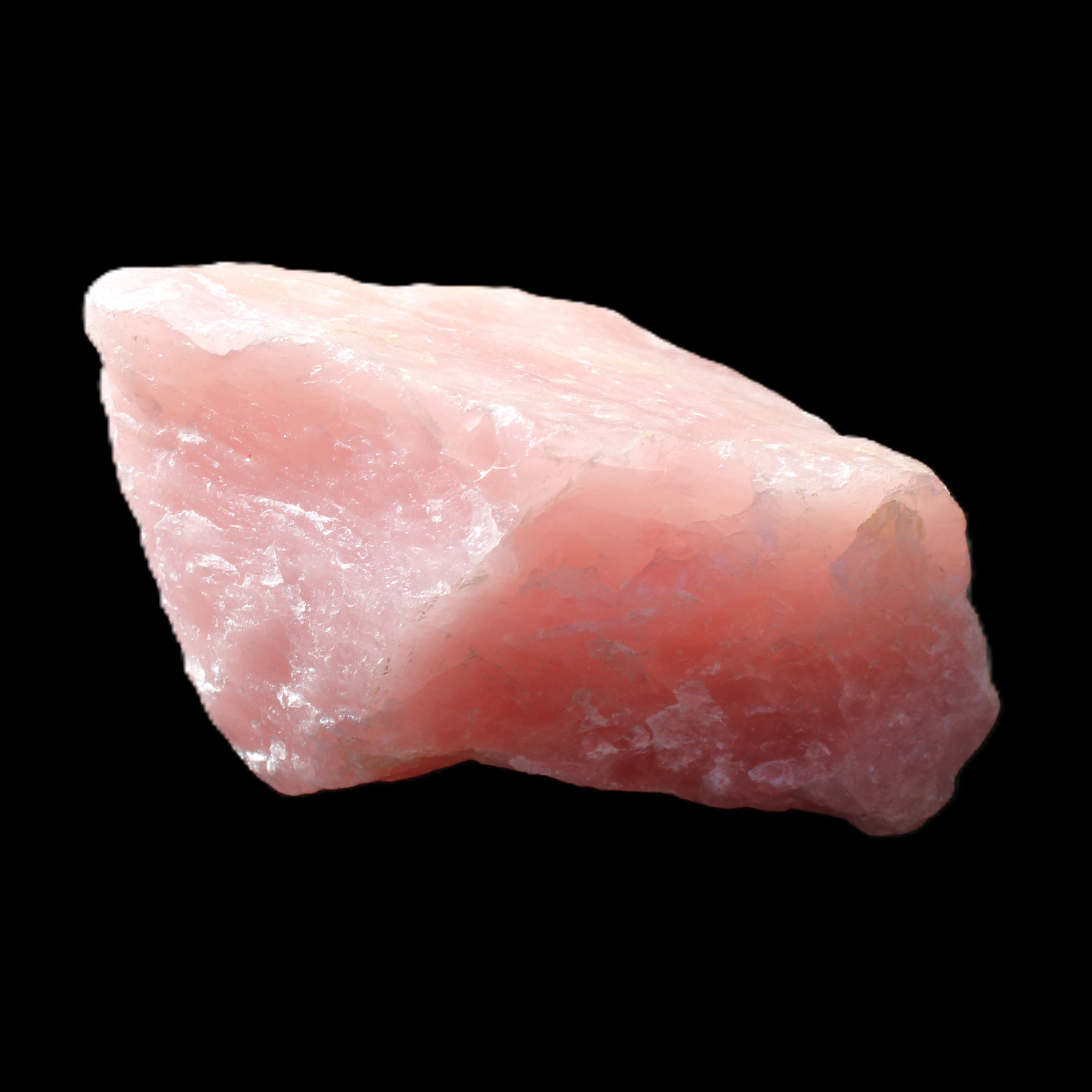 Natural Rose Quartz from Brazil 83*77*60mm 517g in sunlight - Rocks and Things Store