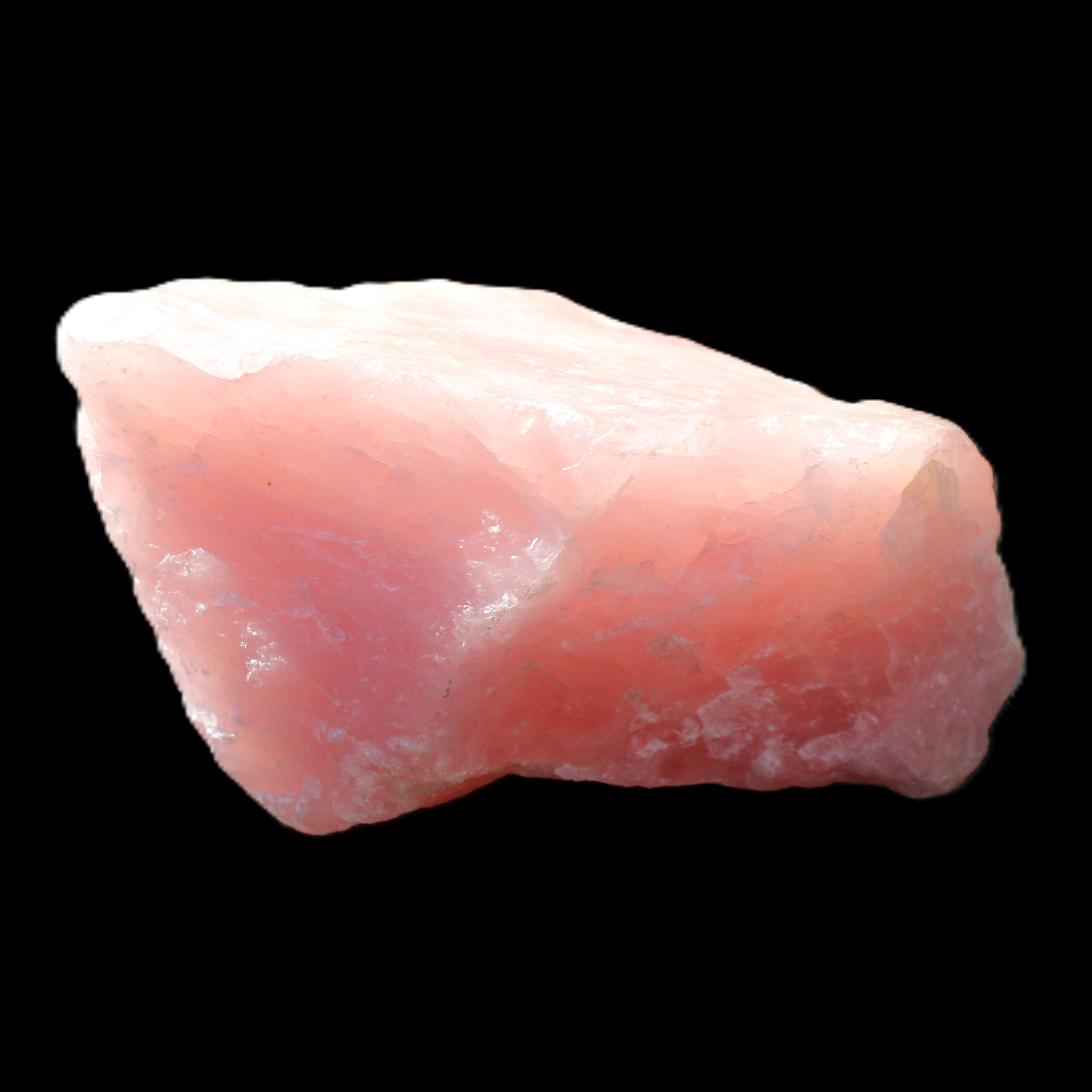 Natural Rose Quartz from Brazil 83*77*60mm 517g in sunlight - Rocks and Things Store