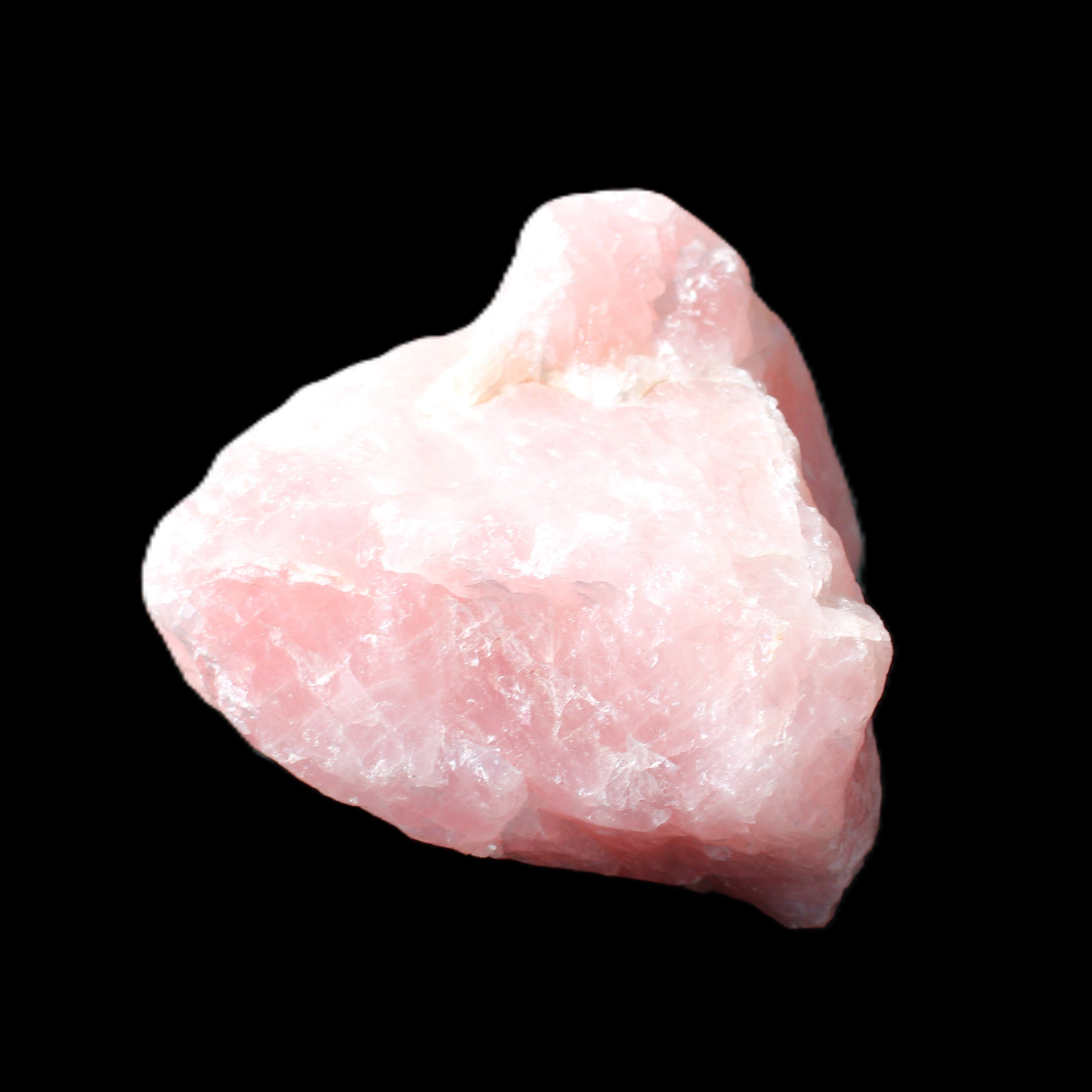 Natural Rose Quartz from Brazil 83*77*60mm 517g in sunlight - Rocks and Things Store