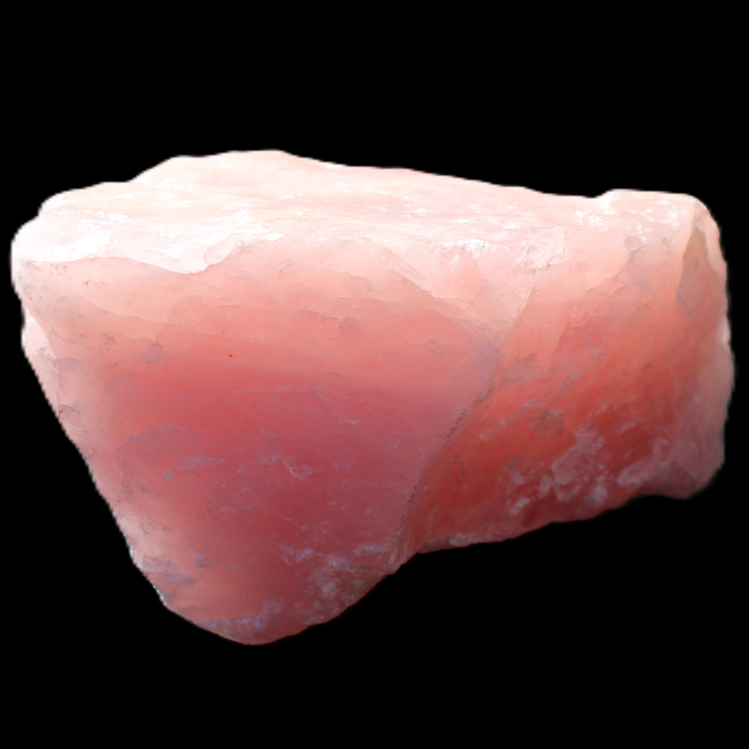 Natural Rose Quartz from Brazil 83*77*60mm 517g in sunlight - Rocks and Things Store