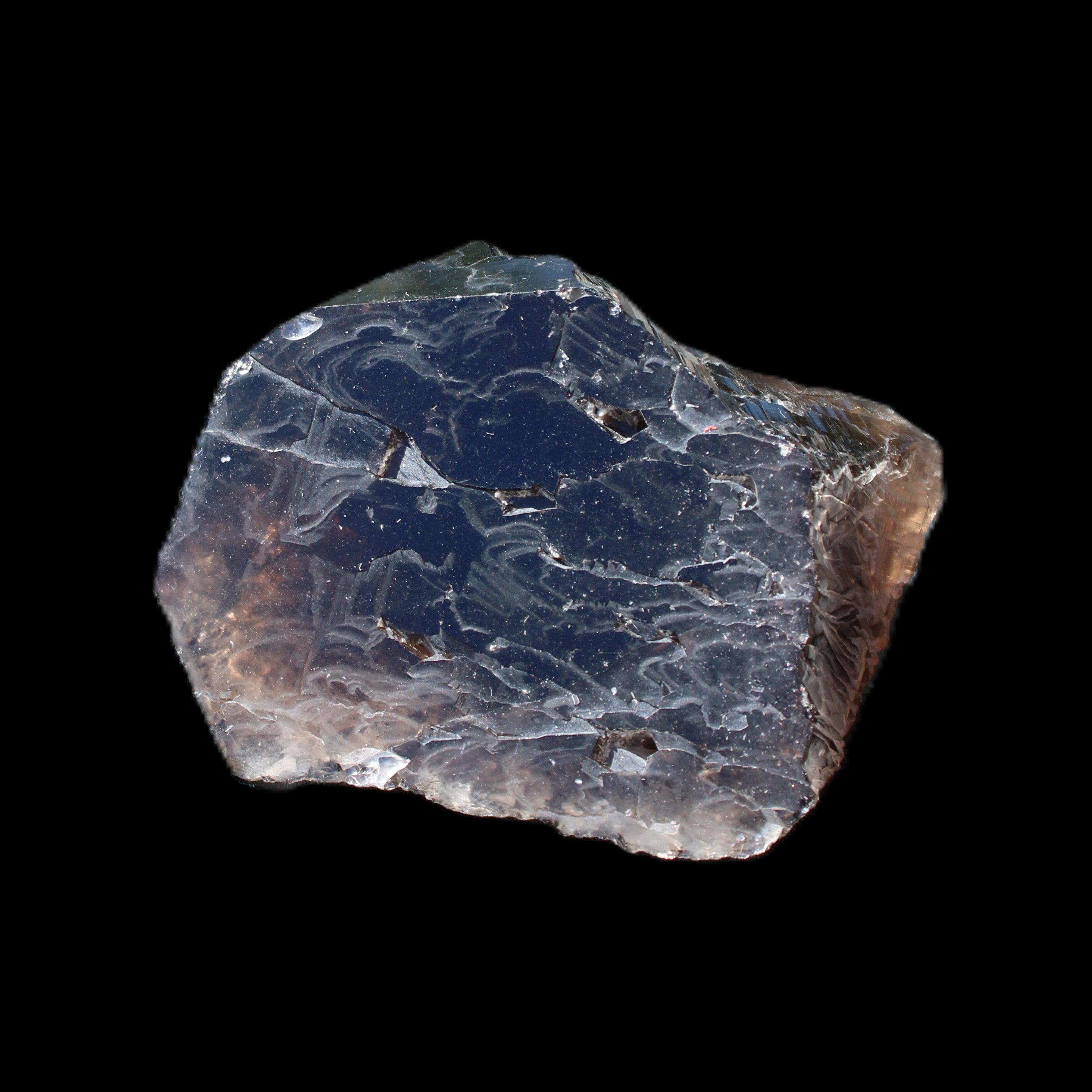 Large Etched Smoky Quartz crystal 74*60*40mm 275g in sunlight - Rocks and Things Store