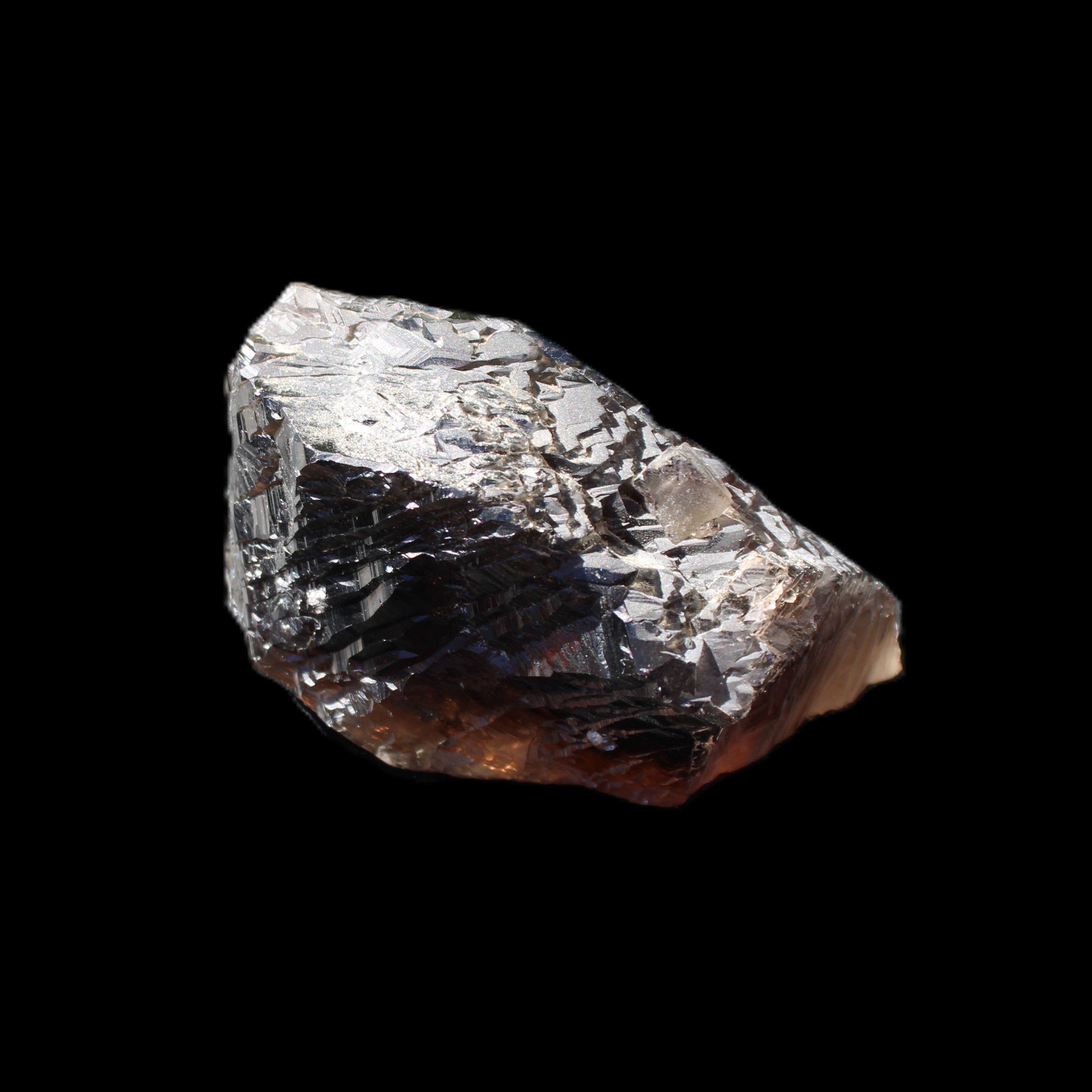 Large Etched Smoky Quartz crystal 74*60*40mm 275g in sunlight - Rocks and Things Store