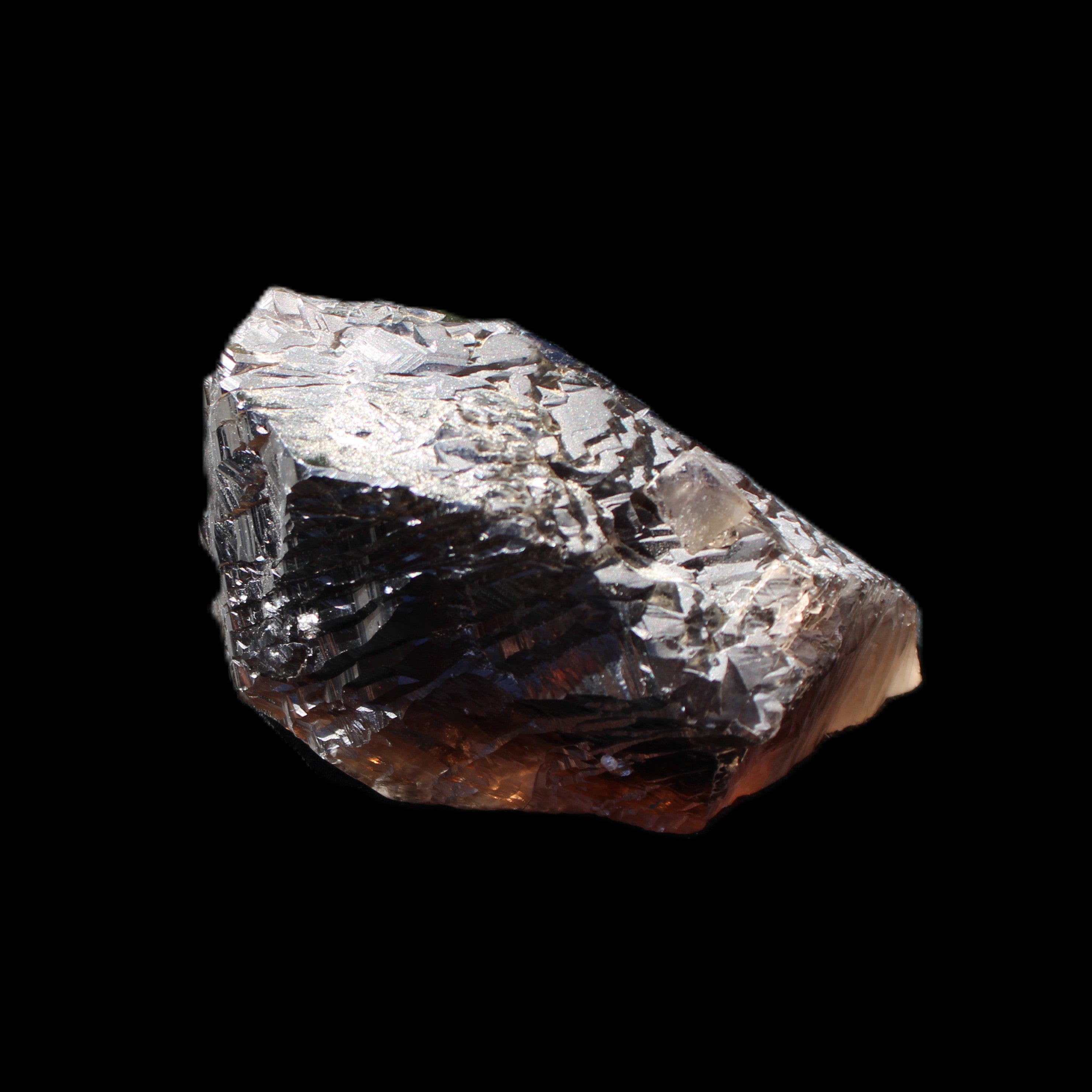 Large Etched Smoky Quartz crystal 74*60*40mm 275g in sunlight - Rocks and Things Store