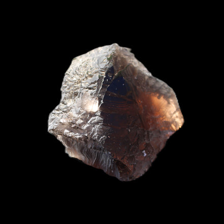 Large Etched Smoky Quartz crystal 74*60*40mm 275g in sunlight - Rocks and Things Store