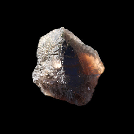 Large Etched Smoky Quartz crystal 74*60*40mm 275g in sunlight - Rocks and Things Store