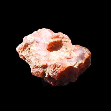 Carnelian Agate geode 57*37*25mm 64g in sunlight - Rocks and Things Store