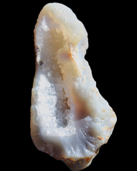 Blue Chalcedony 81*40*25mm geode 82g in sunlight - Rocks and Things Store