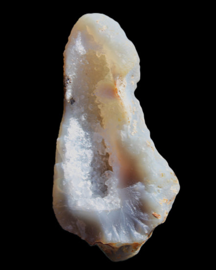 Blue Chalcedony 81*40*25mm geode 82g in sunlight - Rocks and Things Store