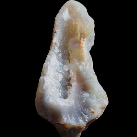 Blue Chalcedony 81*40*25mm geode 82g in sunlight - Rocks and Things Store