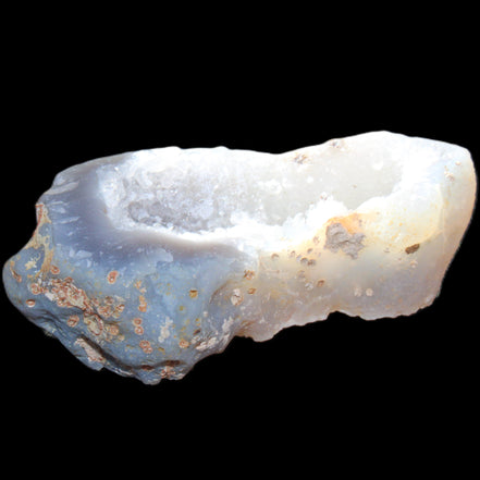 Blue Chalcedony 81*40*25mm geode 82g in sunlight - Rocks and Things Store