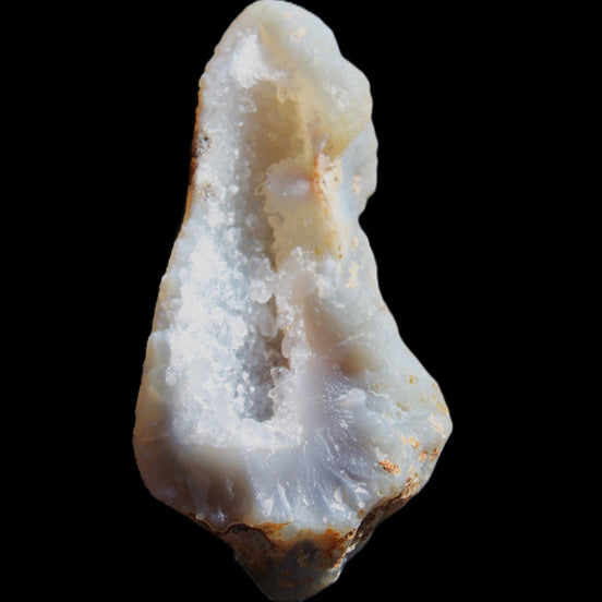 Blue Chalcedony 81*40*25mm geode 82g in sunlight - Rocks and Things Store