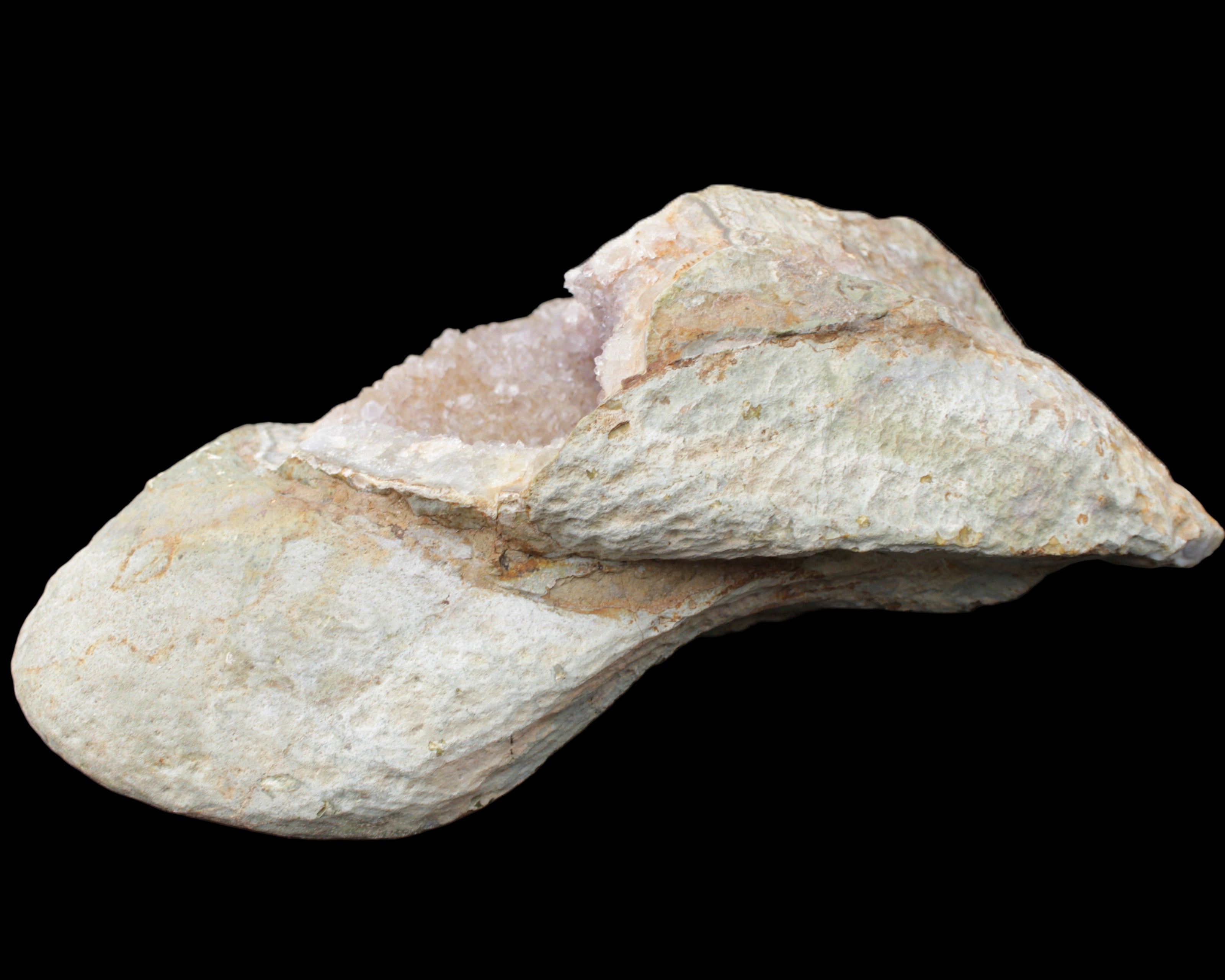 Pink and Violet Amethyst slipper geode 260*190*115mm 3500g in sunlight - Rocks and Things Store