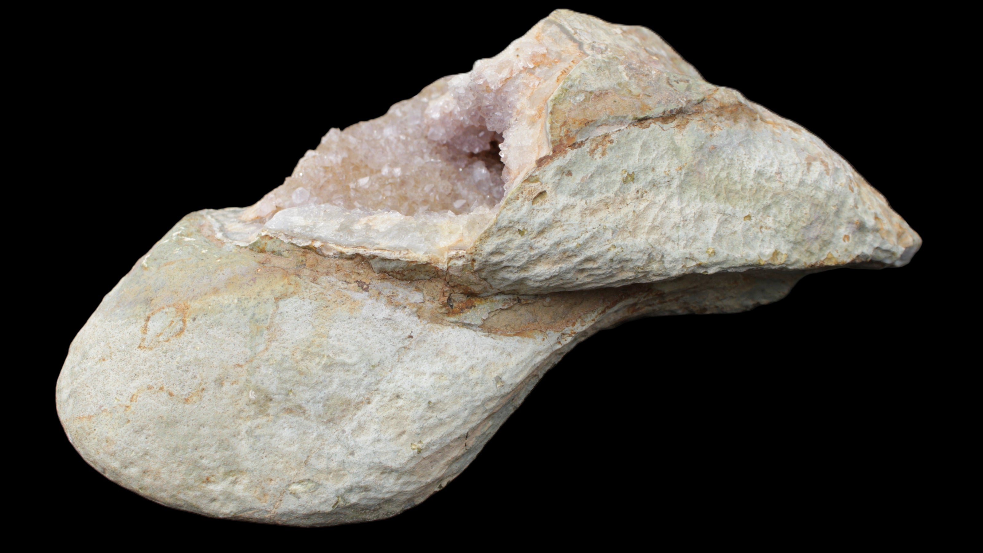 Pink and Violet Amethyst slipper geode 260*190*115mm 3500g in sunlight - Rocks and Things Store