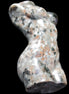 Yooperlite hand carved goddess 40*80mm 156g in sunlight - Rocks and Things Store