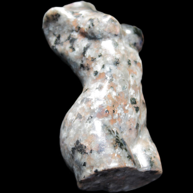 Yooperlite hand carved goddess 40*80mm 156g in sunlight - Rocks and Things Store