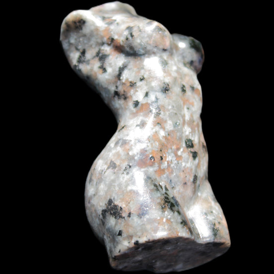 Yooperlite hand carved goddess 40*80mm 156g in sunlight - Rocks and Things Store