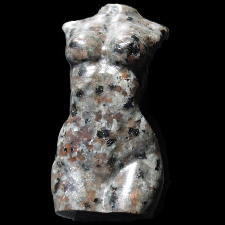Yooperlite hand carved goddess 40*80mm 156g in sunlight - Rocks and Things Store