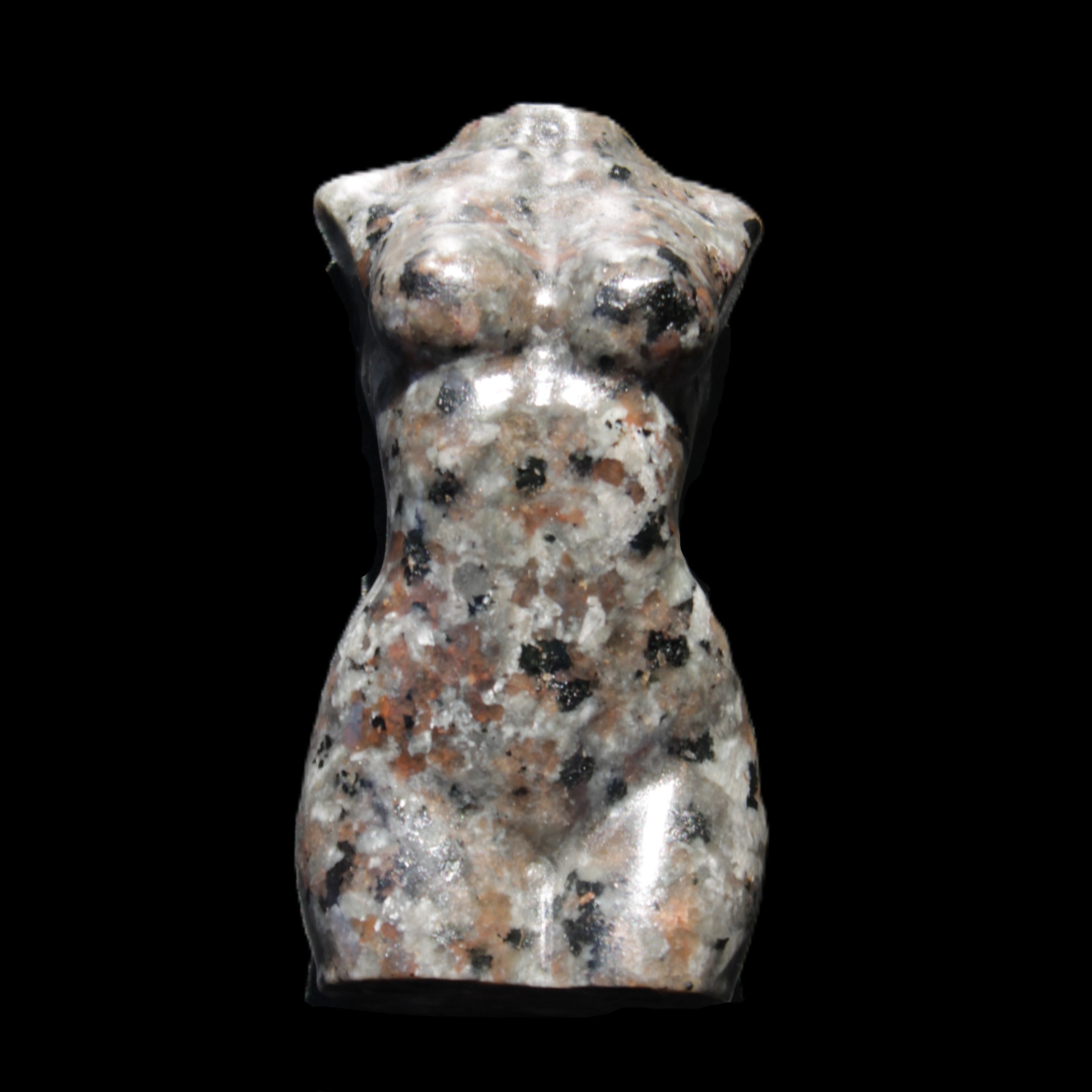 Yooperlite hand carved goddess 40*80mm 156g in sunlight - Rocks and Things Store