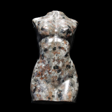 Yooperlite hand carved goddess 40*80mm 156g in sunlight - Rocks and Things Store