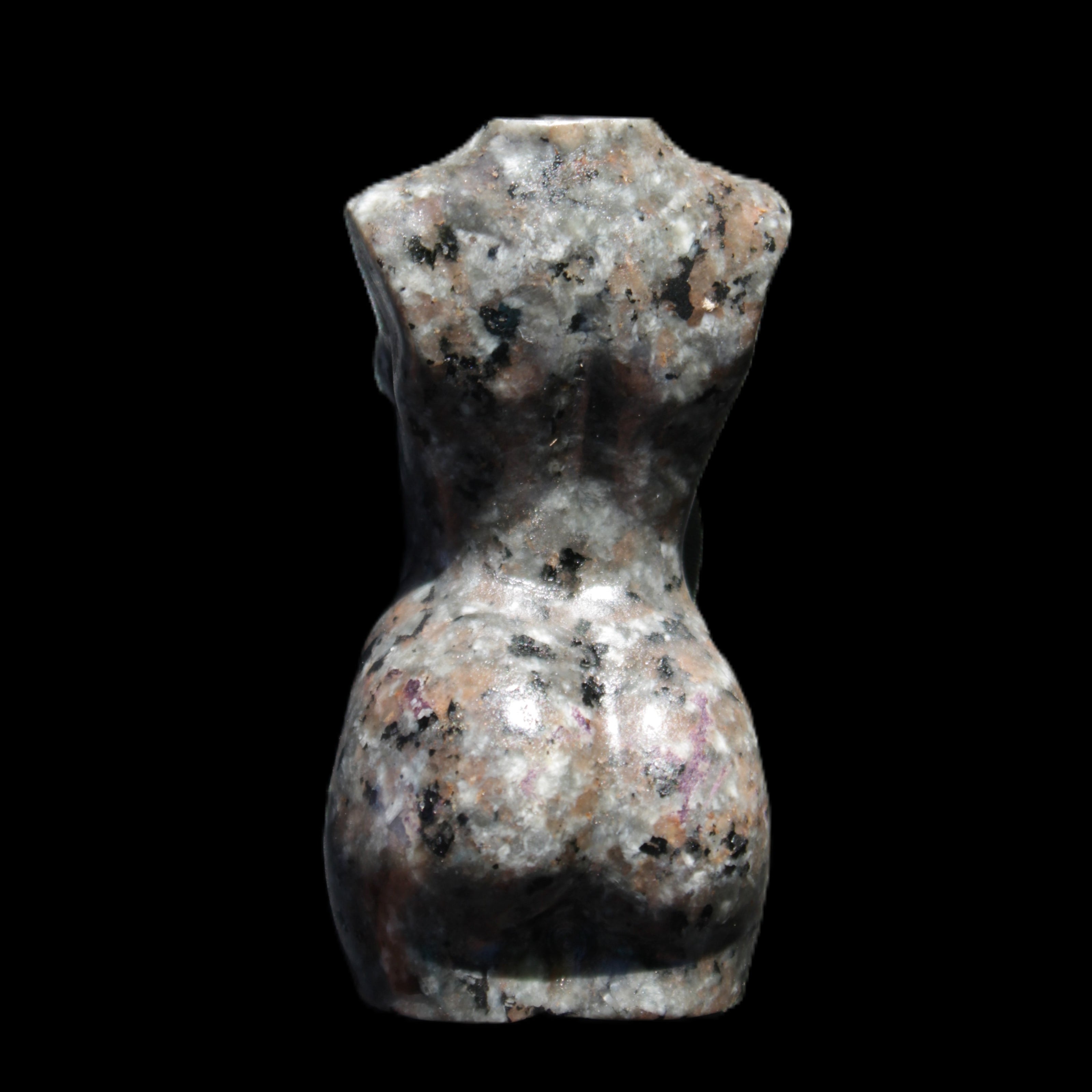 Yooperlite hand carved goddess 40*80mm 156g in sunlight - Rocks and Things Store