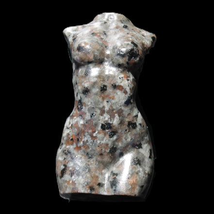 Yooperlite hand carved goddess 40*80mm 156g in sunlight - Rocks and Things Store