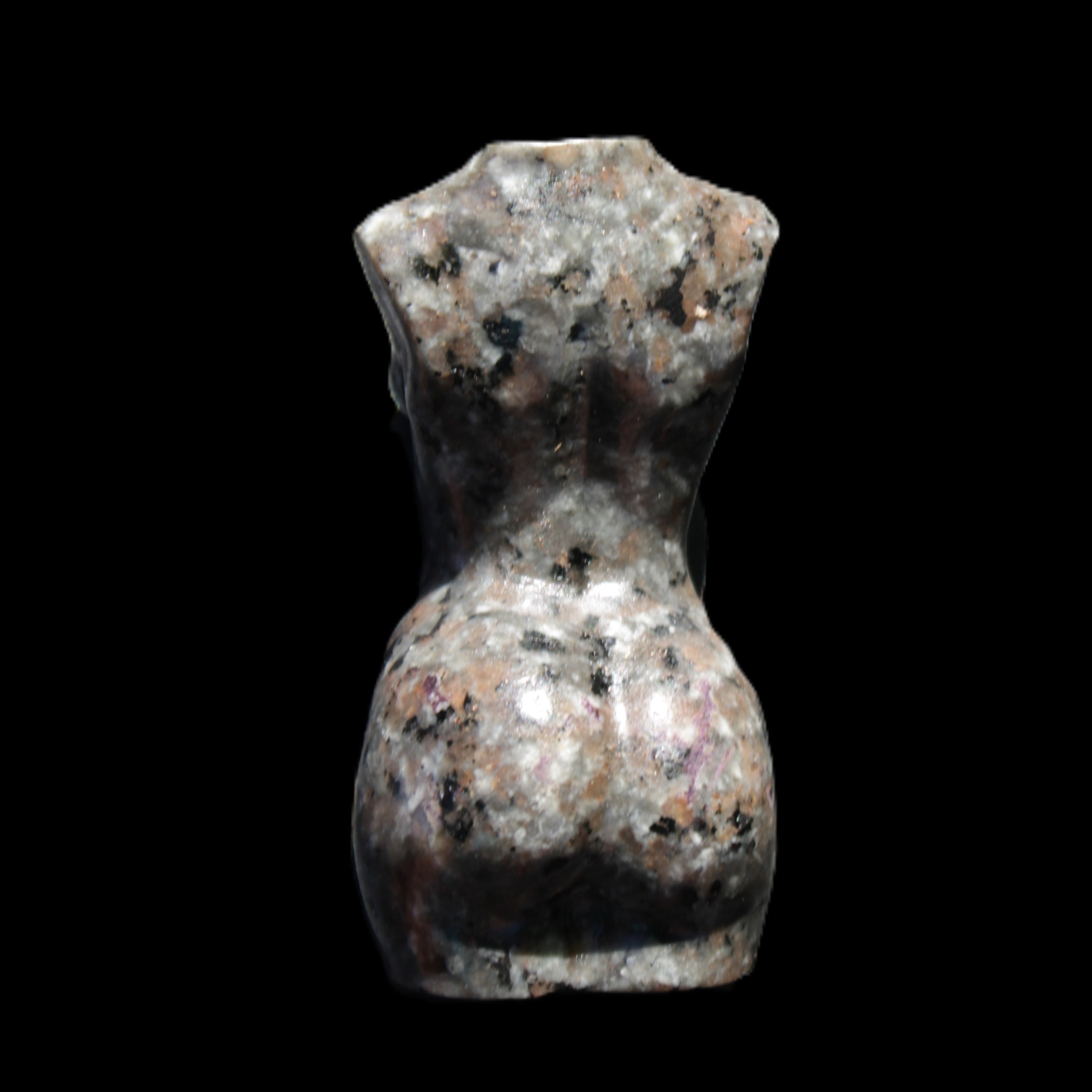 Yooperlite hand carved goddess 40*80mm 156g in sunlight - Rocks and Things Store