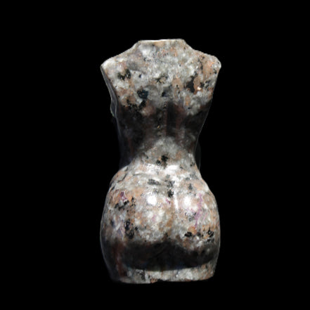 Yooperlite hand carved goddess 40*80mm 156g in sunlight - Rocks and Things Store