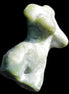 Green Jasper Hand-carved crystal goddess 42-47mm 20-30g