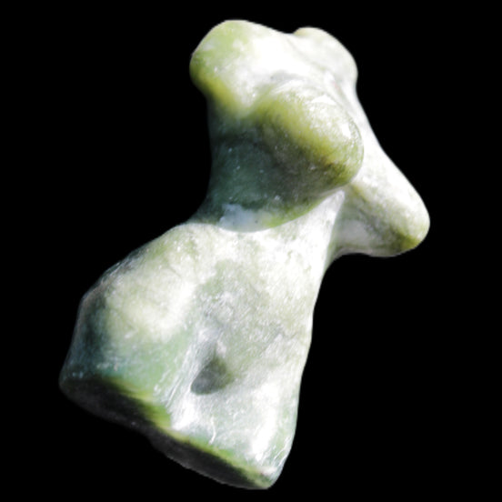 Green Jasper Hand-carved crystal goddess 42-47mm 20-30g