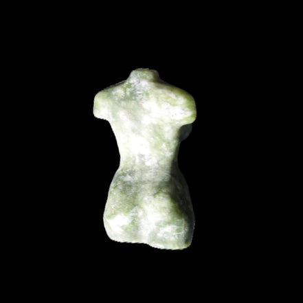 Green Jasper Hand-carved crystal goddess 42-47mm 20-30g