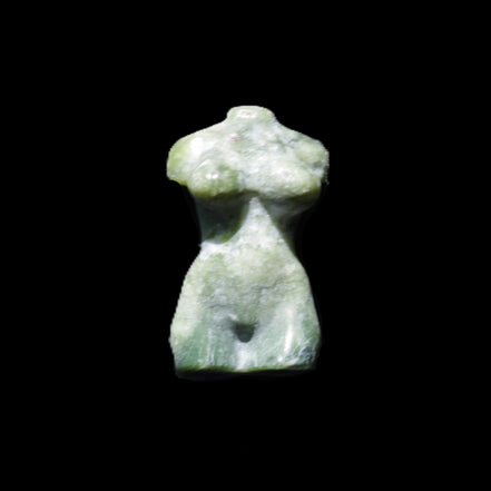 Green Jasper Hand-carved crystal goddess 42-47mm 20-30g